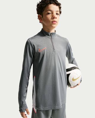 Nike スプリングボックス ウォームアップウェア Nike Academy Older Kids' Dri-FIT Long-Sleeve 1/4-Zip Football